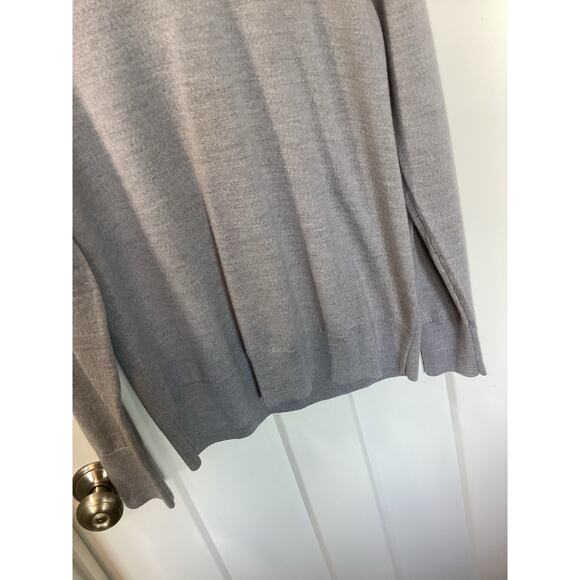Bonobos Men's 100% fine merino wool  Pullover Sweater Gray Size Medium - Picture 3 of 7